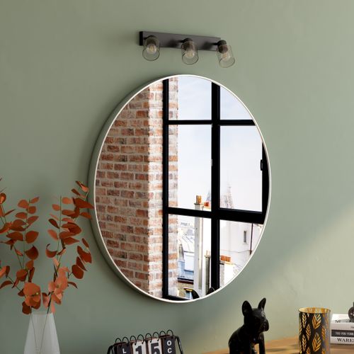 Spot 3 lumières L. 41 cm FLAM Noir et gris fumé