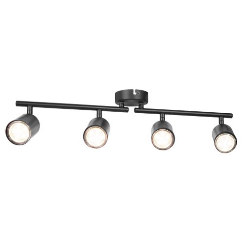 Plafonnier 4 lumières L. 70 cm KLEMO Noir