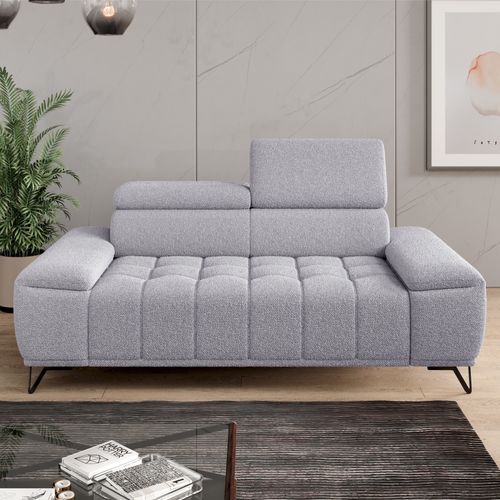 Canapé 3 places relax PALLADIO tissu bubble gris