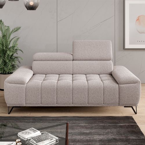 Canapé 3 places PALLADIO tissu bubble beige