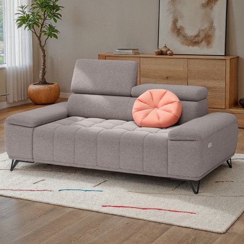 Canapé 3 places PALLADIO tissu bubble beige