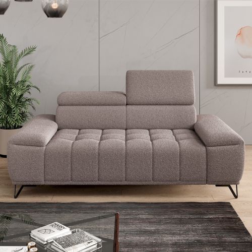Canapé 3 places PALLADIO tissu bubble taupe
