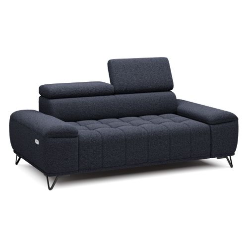 Canapé 3 places PALLADIO tissu bubble noir