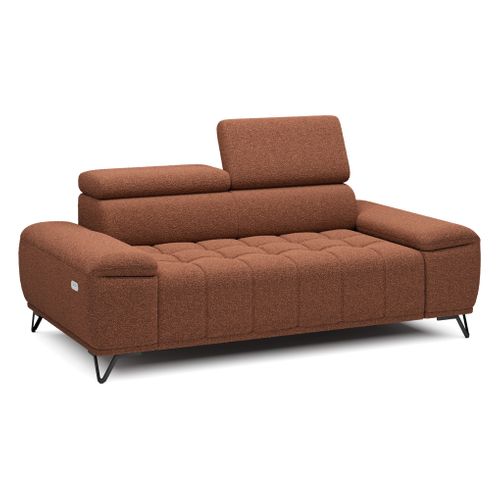 Canapé 2 places PALLADIO tissu bubble terracotta