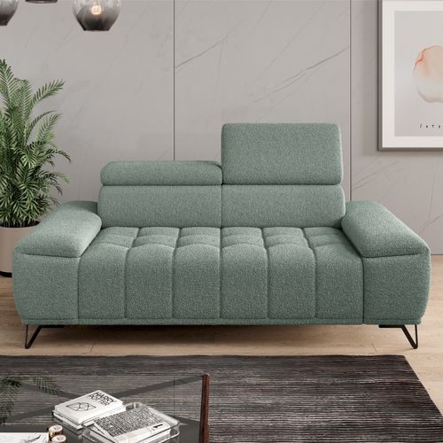 Canapé 2 places PALLADIO tissu bubble vert clair