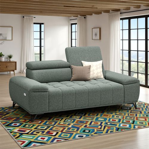 Canapé 2 places relax PALLADIO tissu bubble vert clair