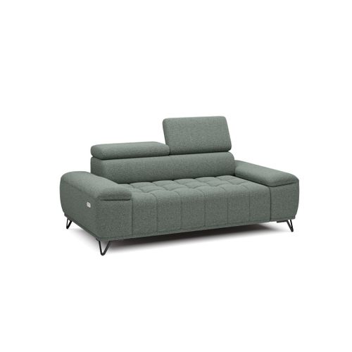 Canapé 2 places relax PALLADIO tissu bubble vert clair