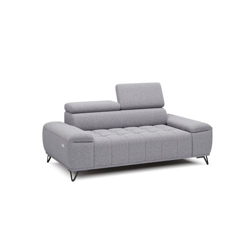 Canapé 2 places relax PALLADIO tissu bubble gris