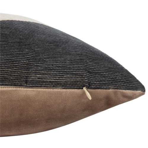 Coussin 45x45 cm ALANE Beige/noir
