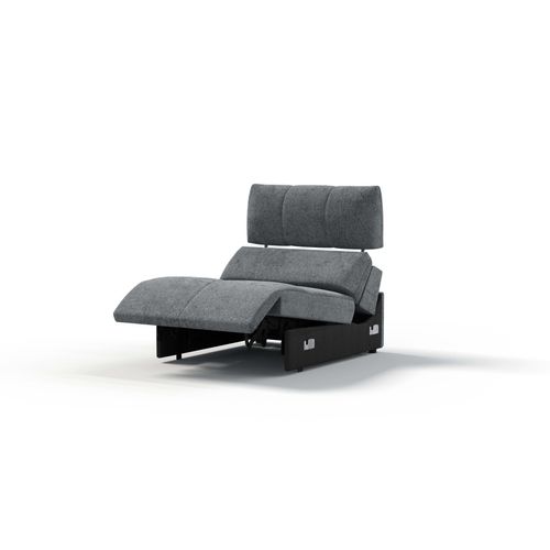 Elément 1,5 place relax UNIVERS tissu gris bleu