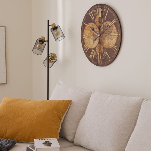 Horloge Ø 60 cm MAP Noire