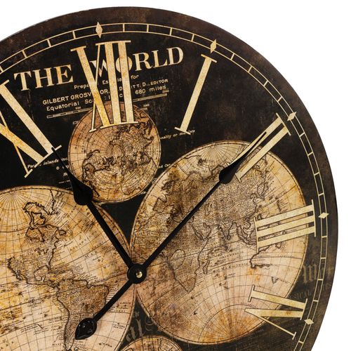 Horloge Ø 60 cm MAP Noire