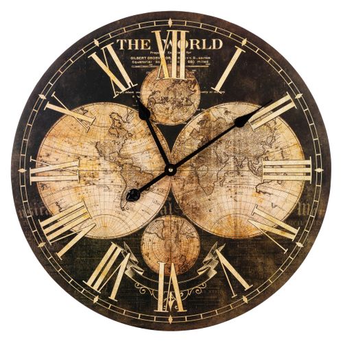 Horloge Ø 60 cm MAP Noire