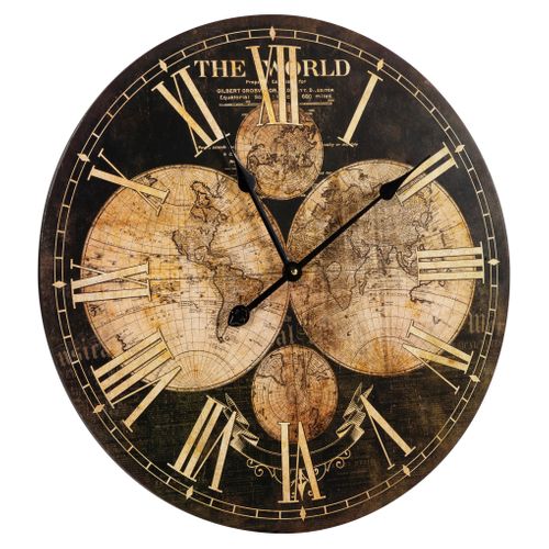 Horloge Ø 60 cm MAP Noire