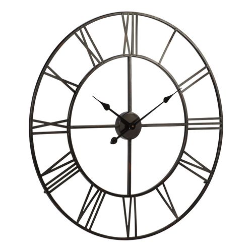 Horloge Ø 76 cm STATION 3 Noir