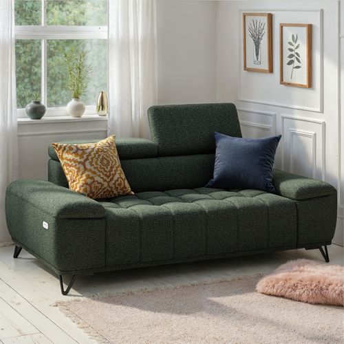 Canapé 3 places PALLADIO tissu bubble vert