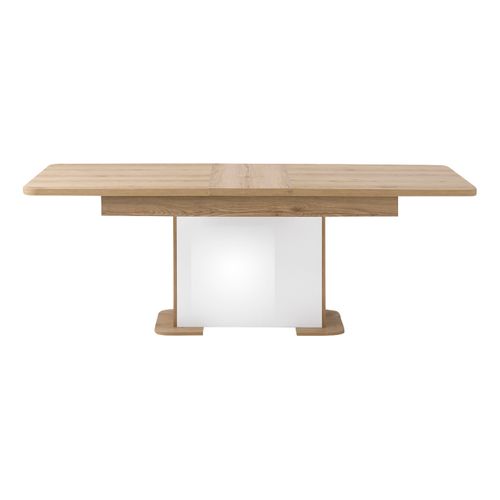 Table L.160/ 200 cm PALAZZO imitation chêne/ blanc