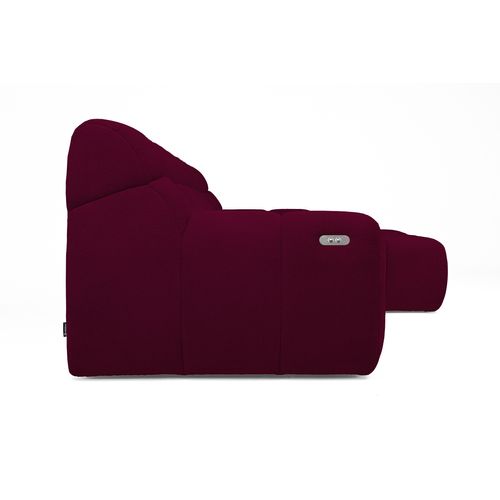 Canapé d'angle relax COCOON méridienne droit bordeaux