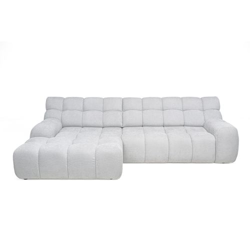 Canapé d'angle relax COCOON méridienne gauche gris clair