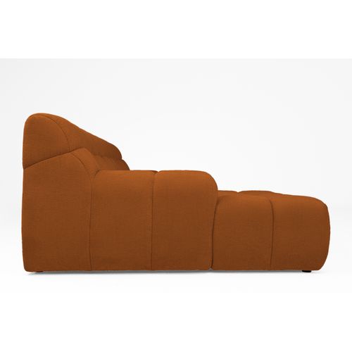 Canapé d'angle relax COCOON méridienne gauche terra cotta