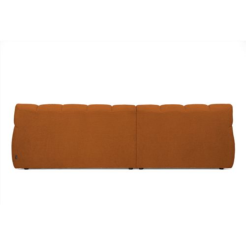 Canapé d'angle relax COCOON méridienne gauche terra cotta