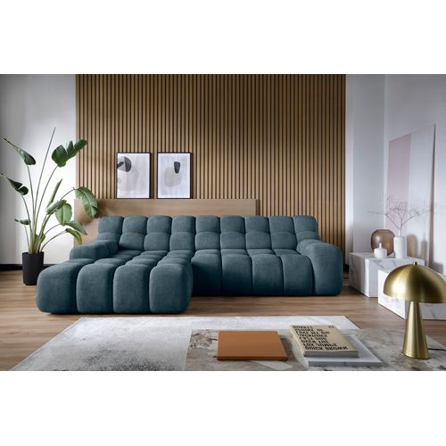 Canapé d'angle relax COCOON méridienne gauche bleu clair