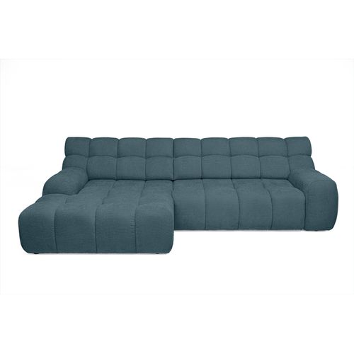 Canapé d'angle relax COCOON méridienne gauche bleu clair