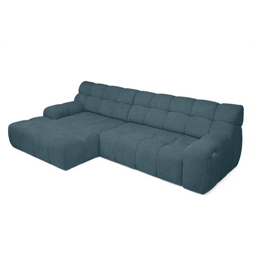Canapé d'angle relax COCOON méridienne gauche bleu clair