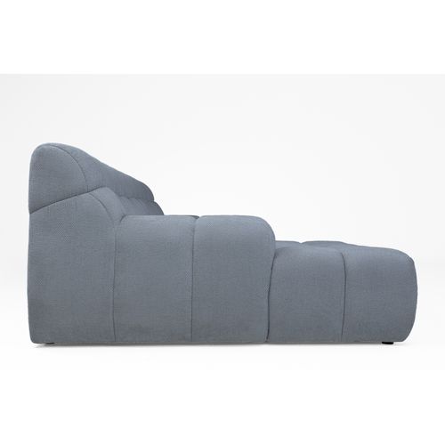 Canapé d'angle relax COCOON méridienne gauche tissu gris