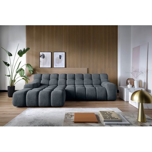 Canapé d'angle relax COCOON méridienne gauche gris foncé
