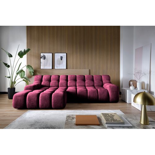 Canapé d'angle relax COCOON méridienne gauche bordeaux