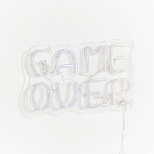 Néon mural LED USB L. 32 cm GAME OVER Multicolore