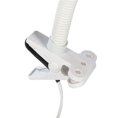 Lampe pince de bureau H. 45 cm ALPHA Blanche