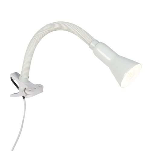 Lampe pince de bureau H. 45 cm ALPHA Blanche