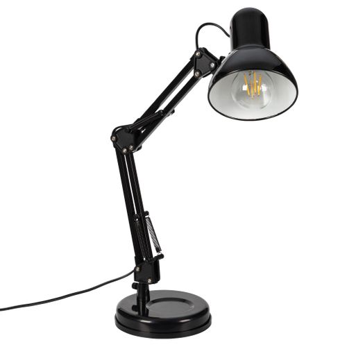Lampe de bureau H. 50 cm ARCHI Noire