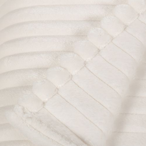 Plaid 130x170 cm LUNA Blanc