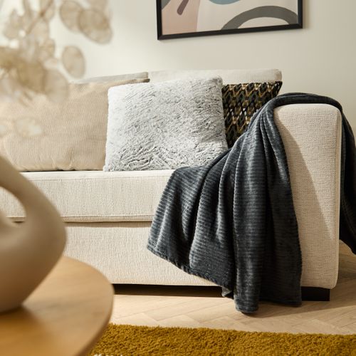 Plaid 130x170 cm LUNA Gris