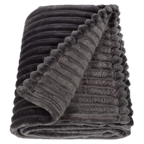 Plaid 130x170 cm LUNA Gris