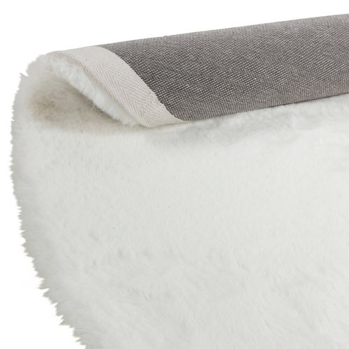 Tapis rond Ø 120 cm JACOB Blanc