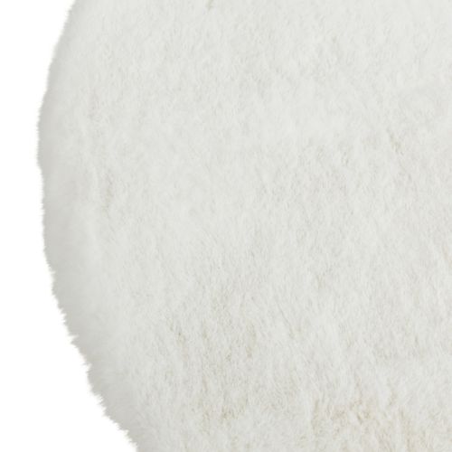 Tapis rond Ø 120 cm JACOB Blanc