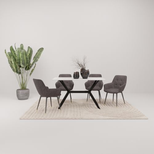 Table céramique L. 120 ARIA Blanc