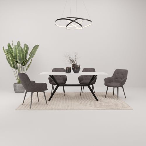 Table céramique L. 160 ARIA Blanc