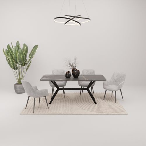 Table céramique L. 160 ARIA Noir