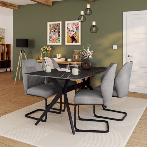 Table céramique L. 160 ARIA Noir