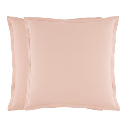 2 taies d'oreillers 63x63 cm DREAMEA CAMILLE