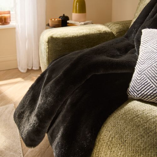 Plaid 150x200 cm JACOB Noir