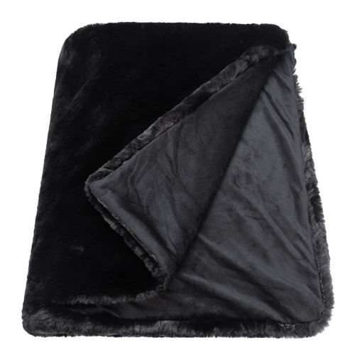 Plaid 150x200 cm JACOB Noir