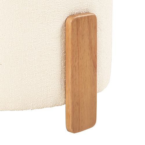 Pouf H. 36 cm BOUCLE Blanc