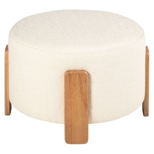 Pouf H. 36 cm BOUCLE Blanc