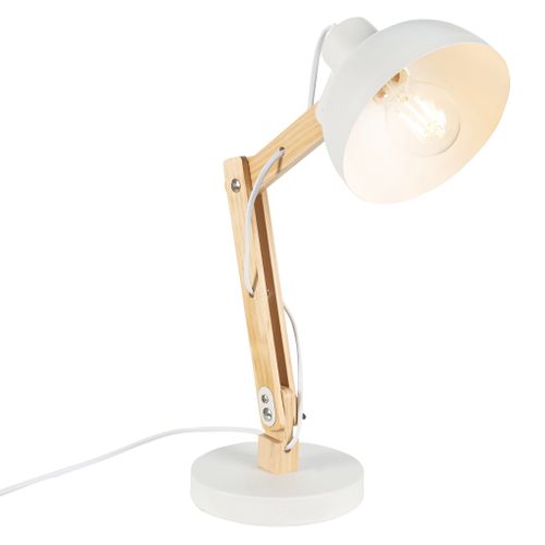Lampe de bureau H. 42 cm SAYA Blanche